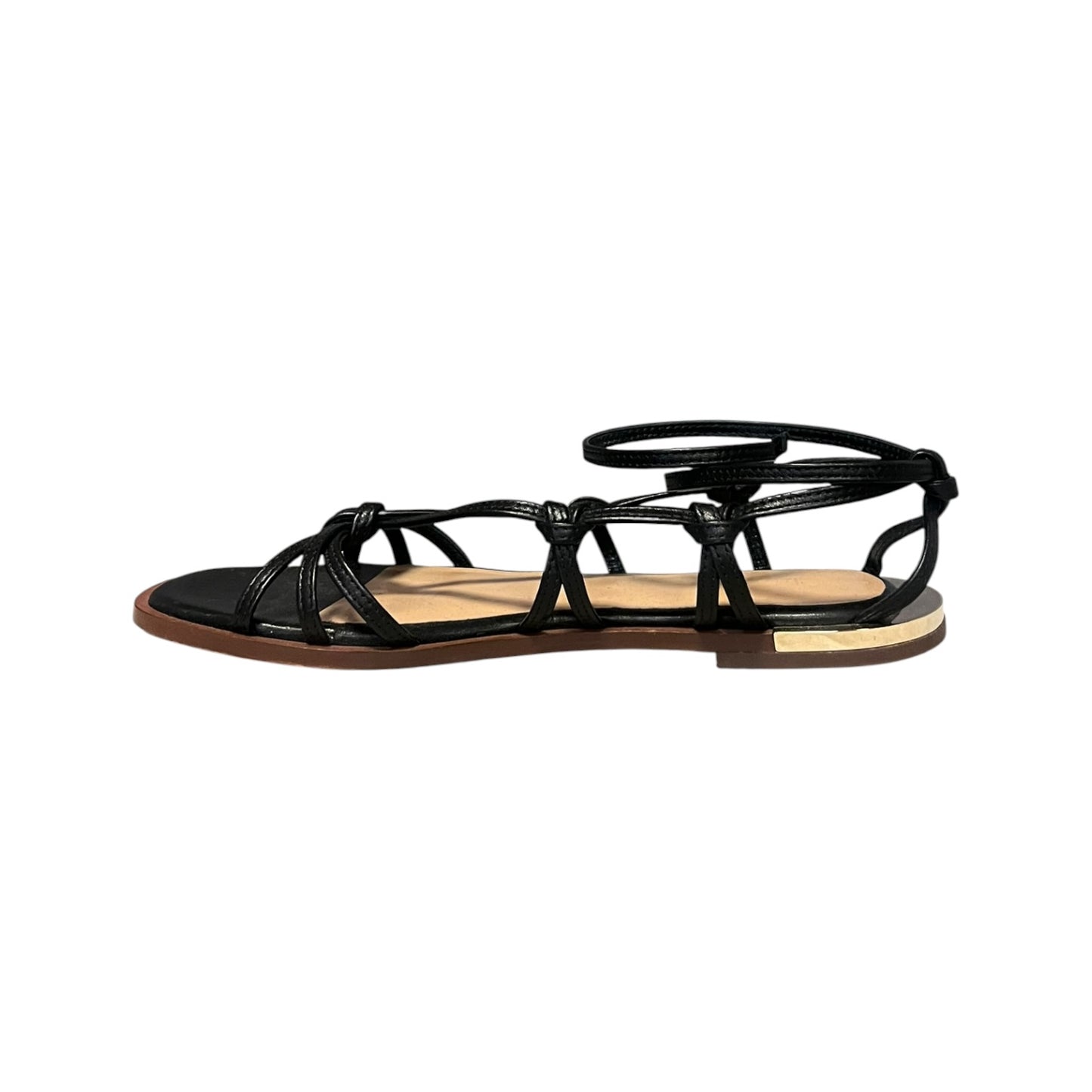 CHLOE Uma Gladiator Knot Sandals in Black | 39