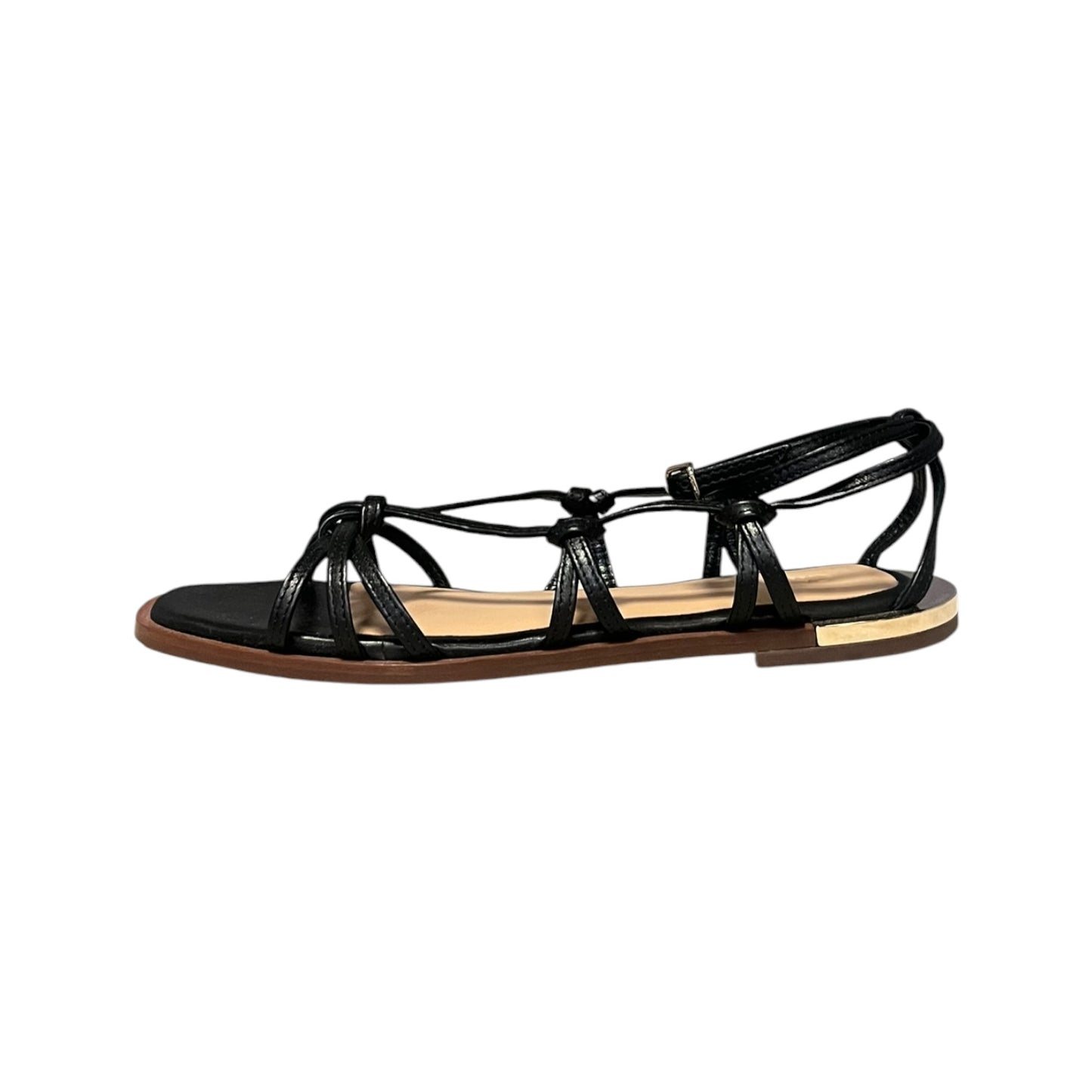 CHLOE Uma Gladiator Knot Sandals in Black | 39