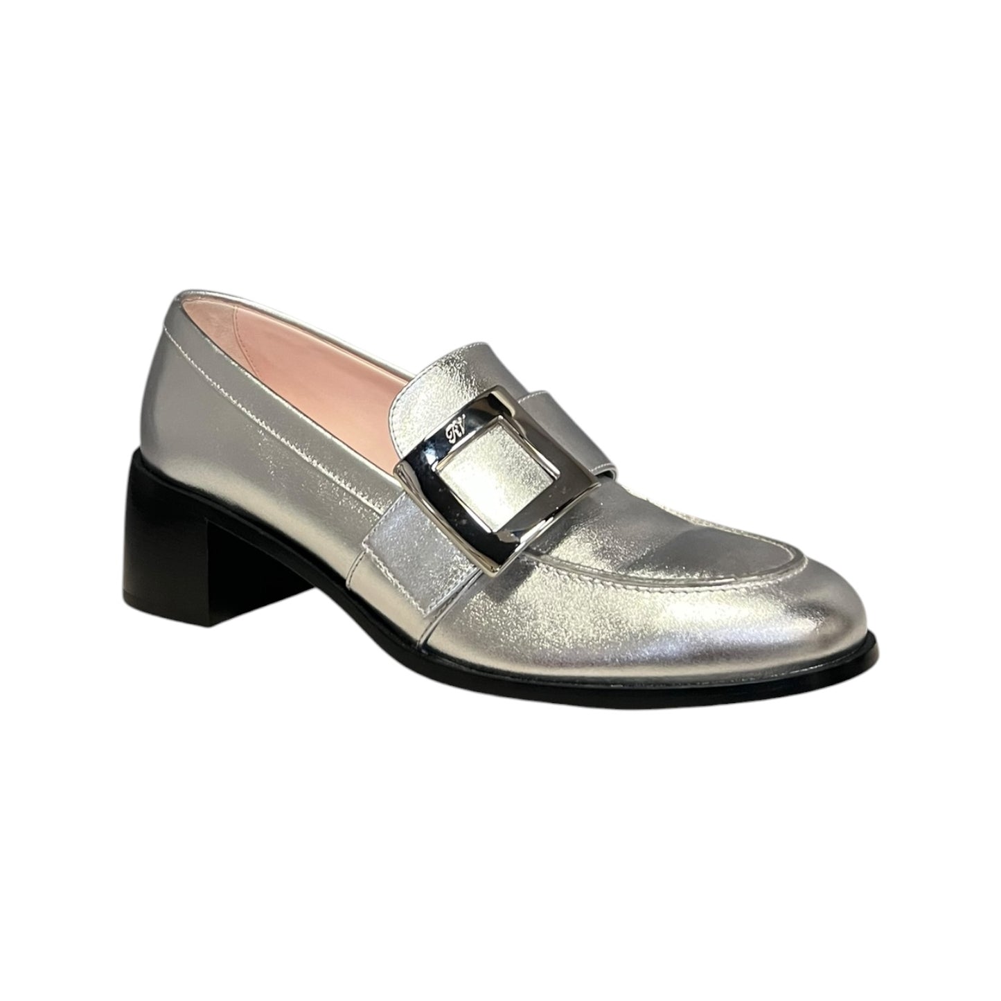 ROGER VIVIER Viv Rangers Loafer in Silver | 40