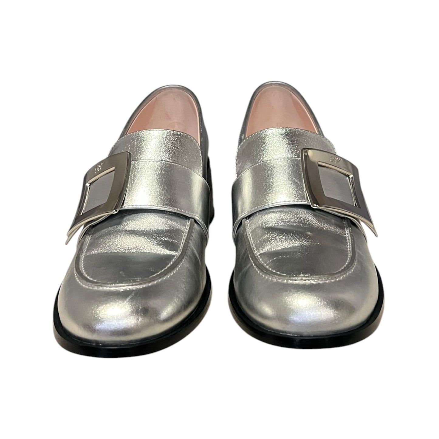 ROGER VIVIER Viv Rangers Loafer in Silver | 40