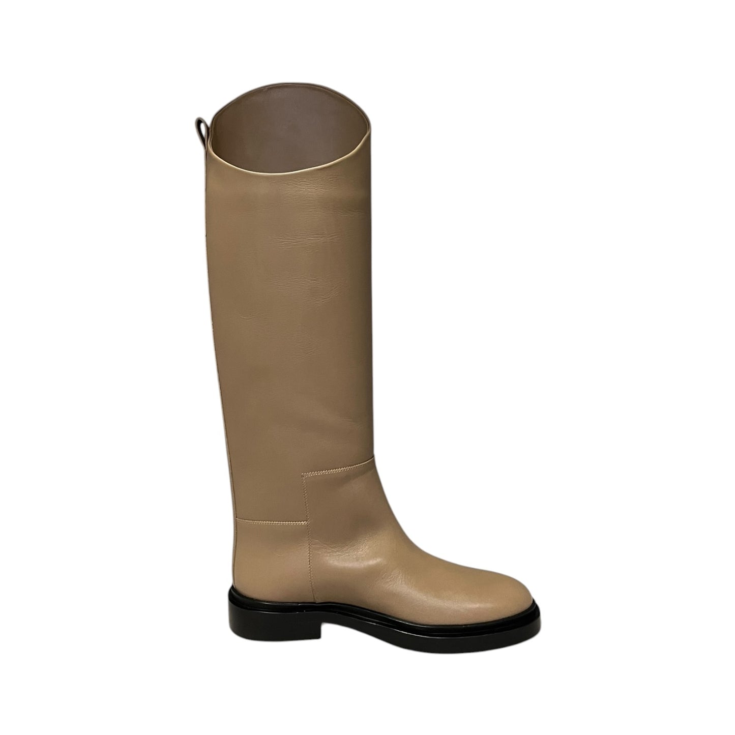 JIL SANDER Riding Boots in Taupe | 36