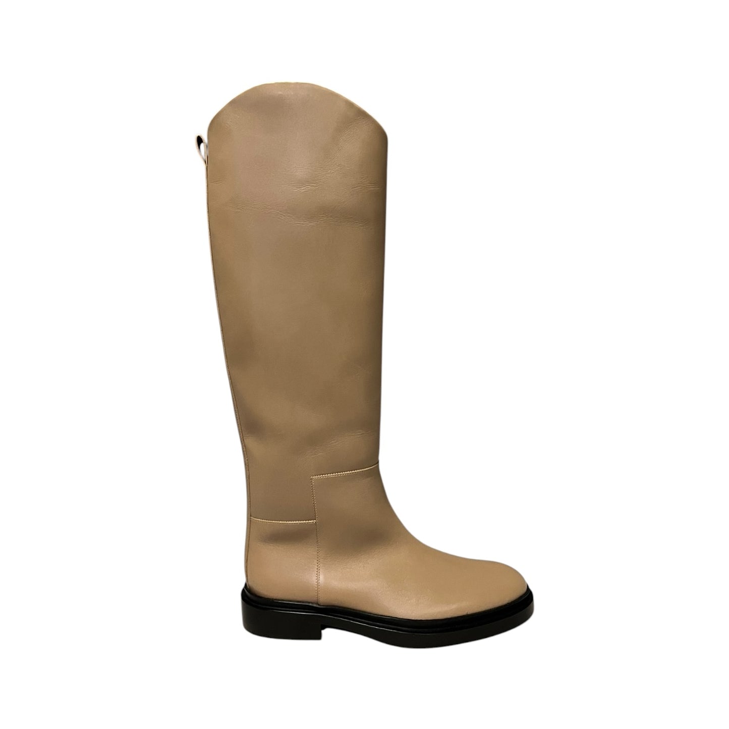 JIL SANDER Riding Boots in Taupe | 36