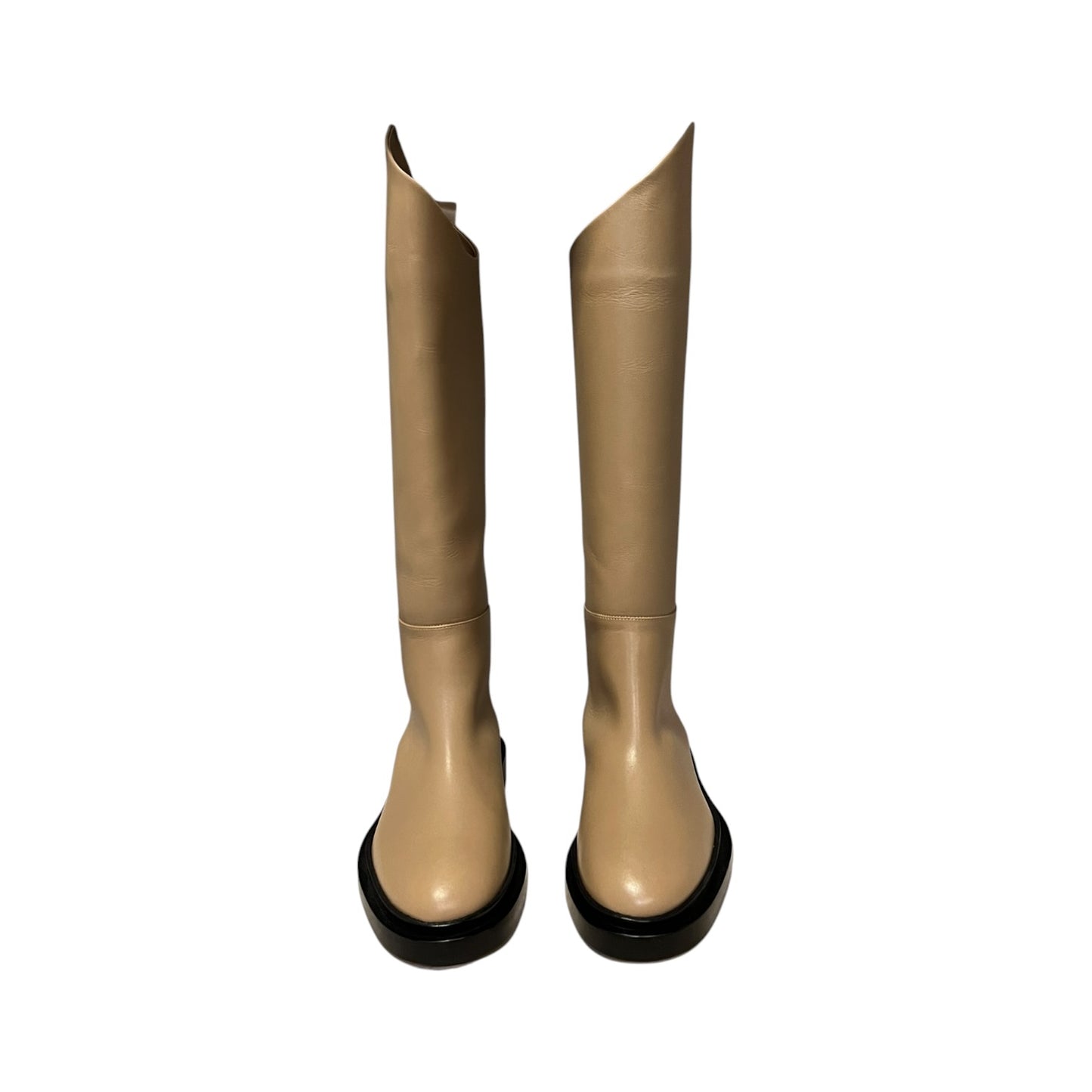 JIL SANDER Riding Boots in Taupe | 36