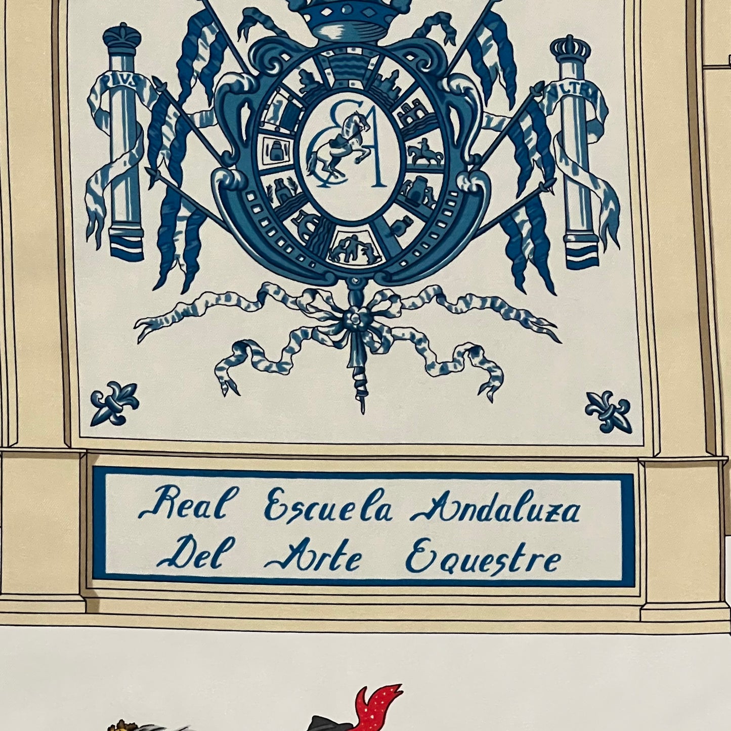 HERMES Real Escuelas Andalusa Del Arte Equestre Scarf