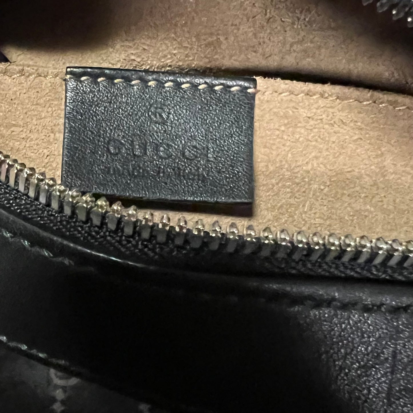GUCCI GG Supreme Arabesque Mini Chain Shoulder Bag