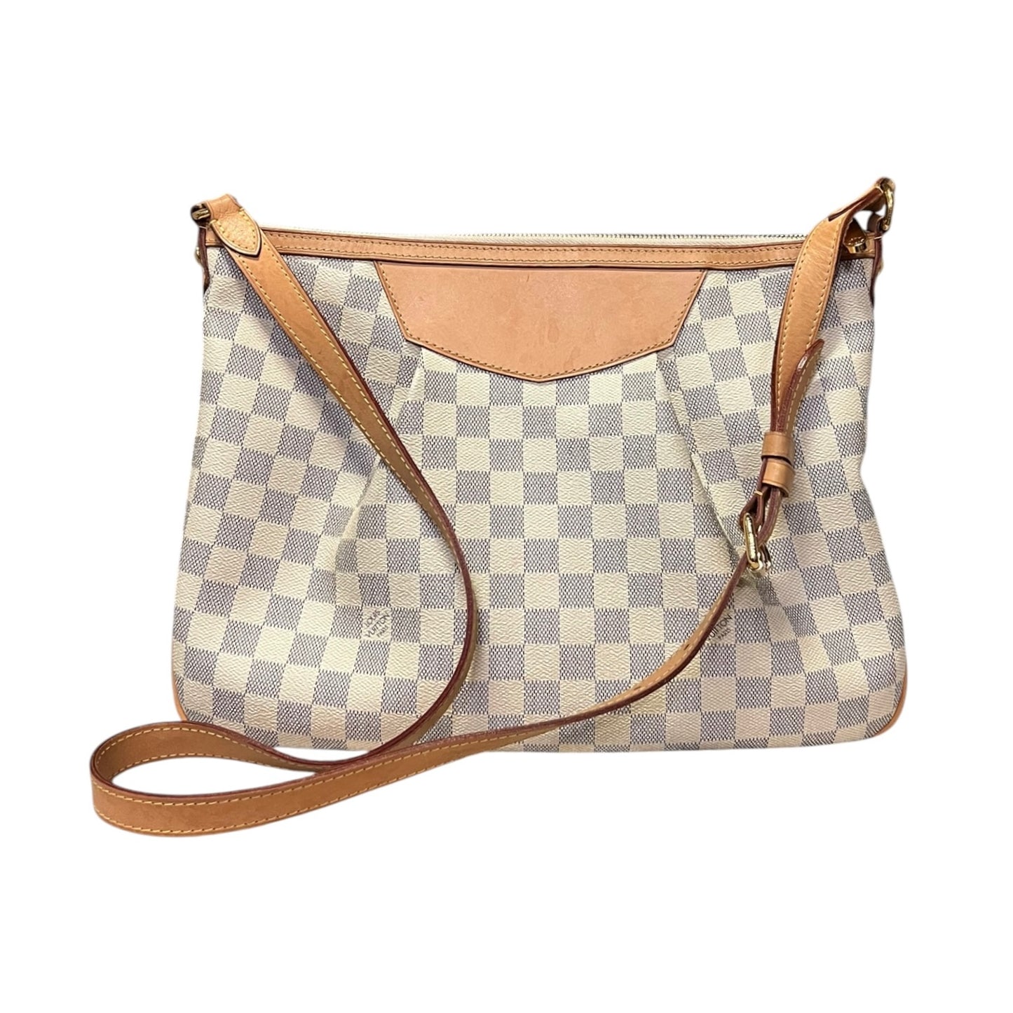 LOUIS VUITTON Siracusa MM Shoulder Bag in Damier Azure