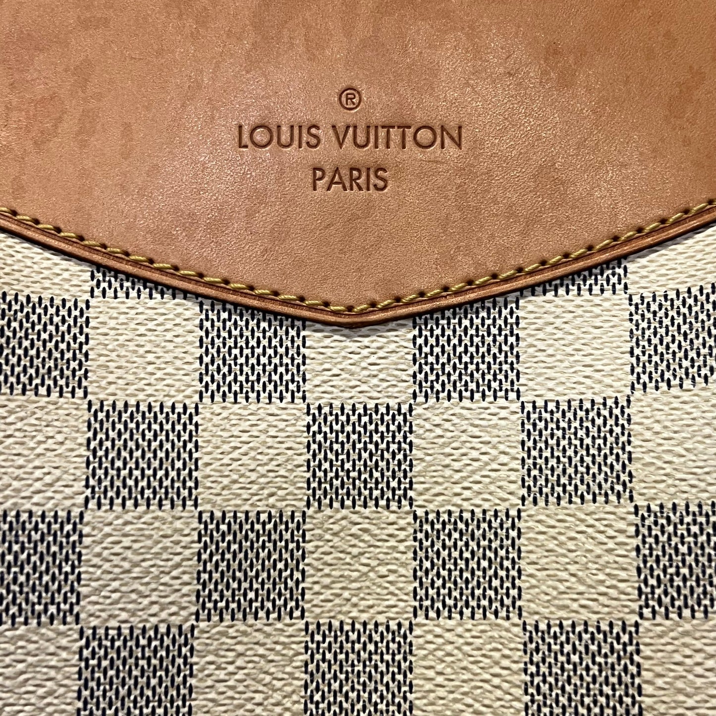 LOUIS VUITTON Siracusa MM Shoulder Bag in Damier Azure