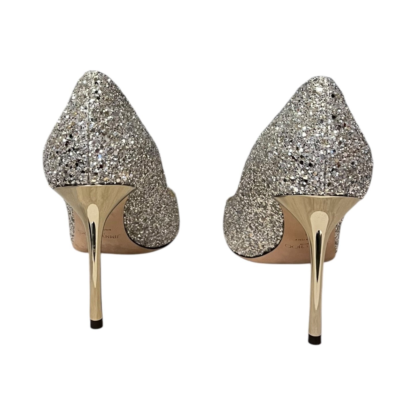 JIMMY CHOO Romy Glitter Pumps in Silver | 41