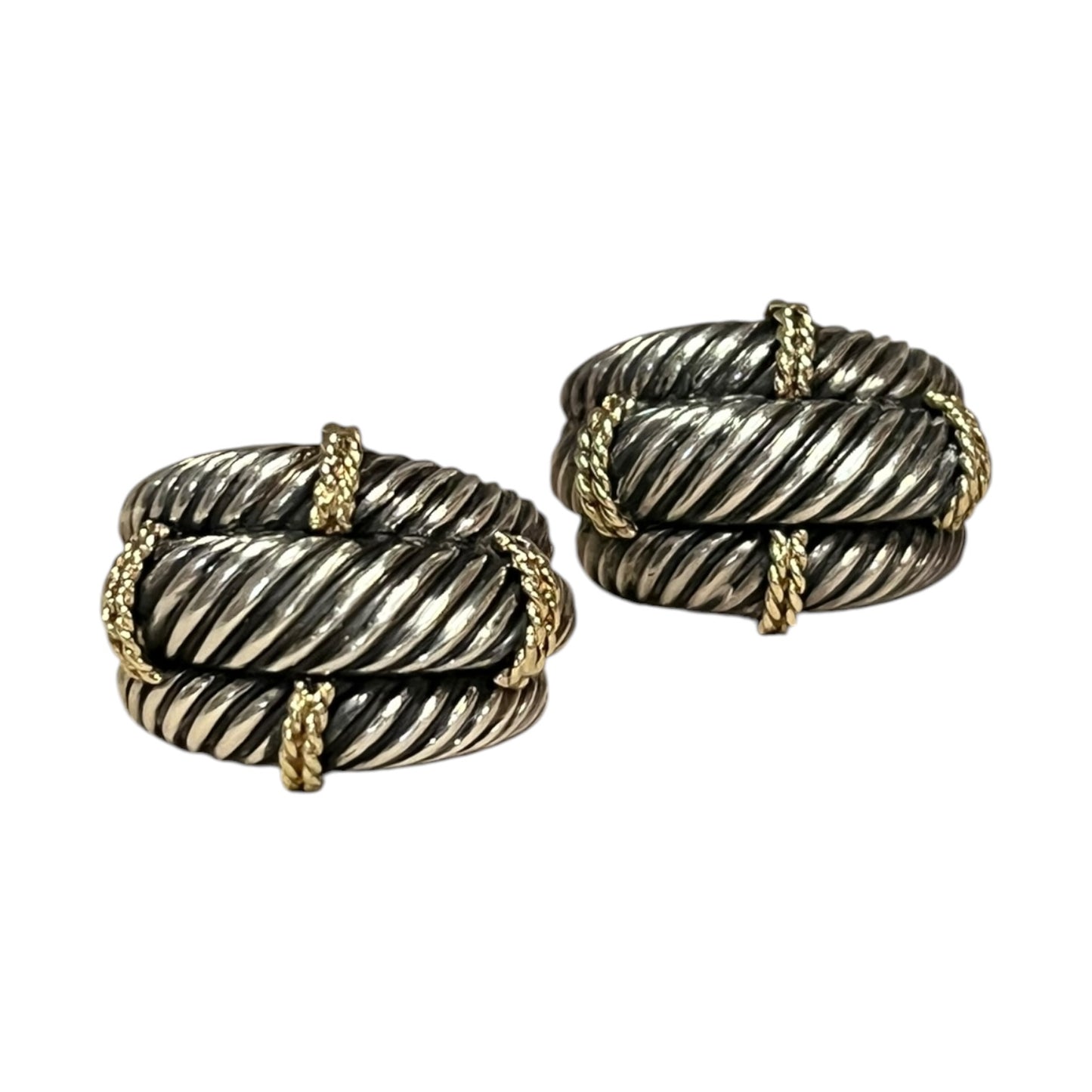 DAVID YURMAN Classic Cable Triple Dome Earrings