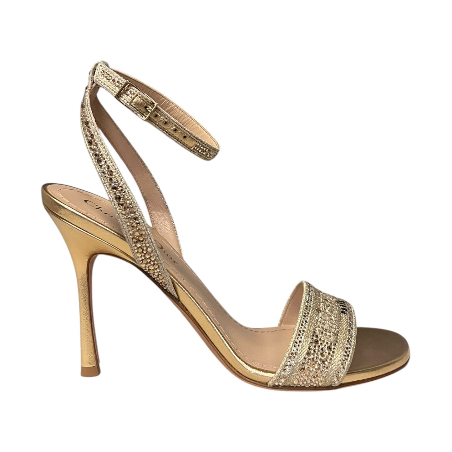 DIOR Dway Heeled Sandal in Gold | 37