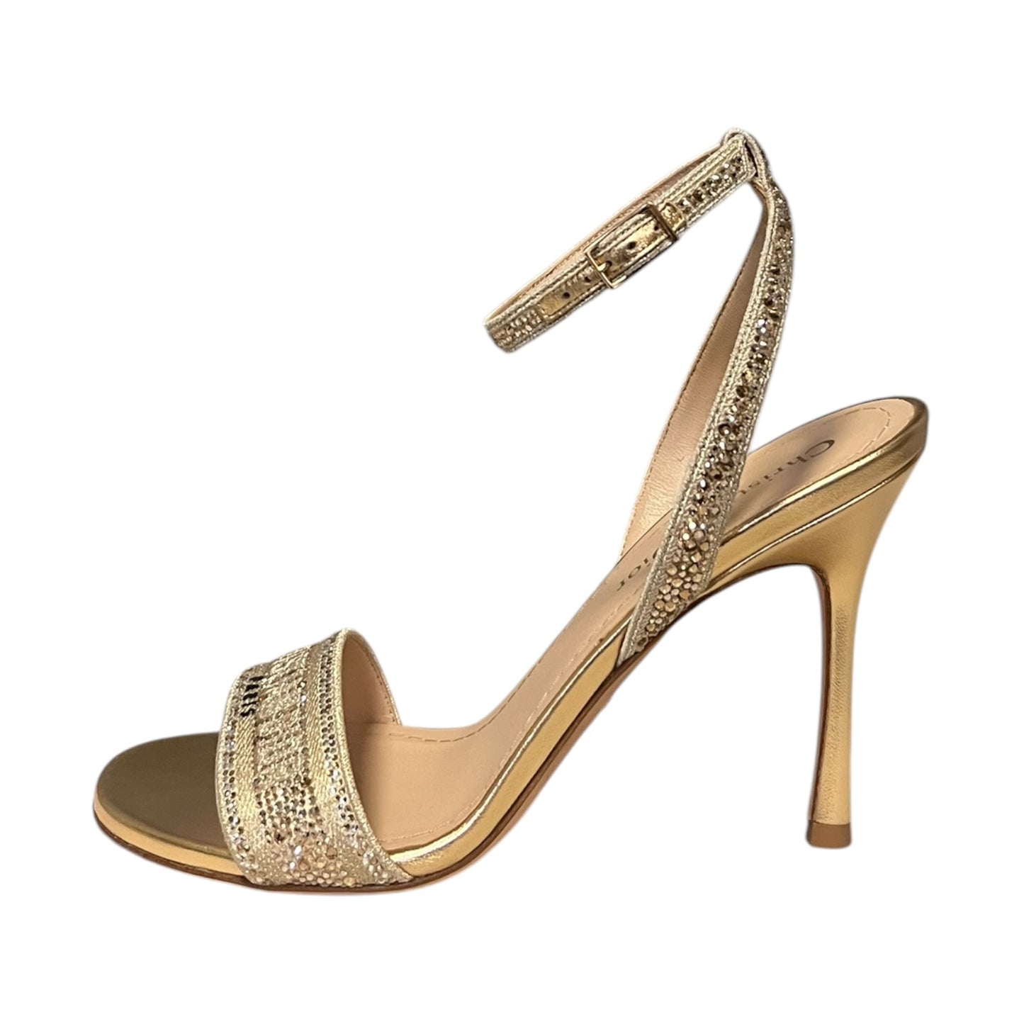 DIOR Dway Heeled Sandal in Gold | 37