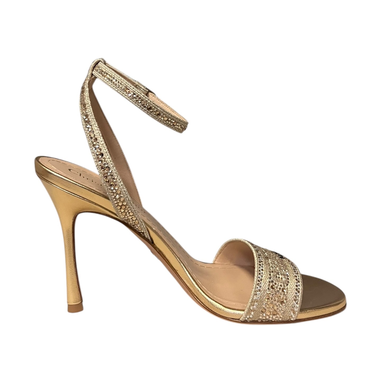 DIOR Dway Heeled Sandal in Gold | 37