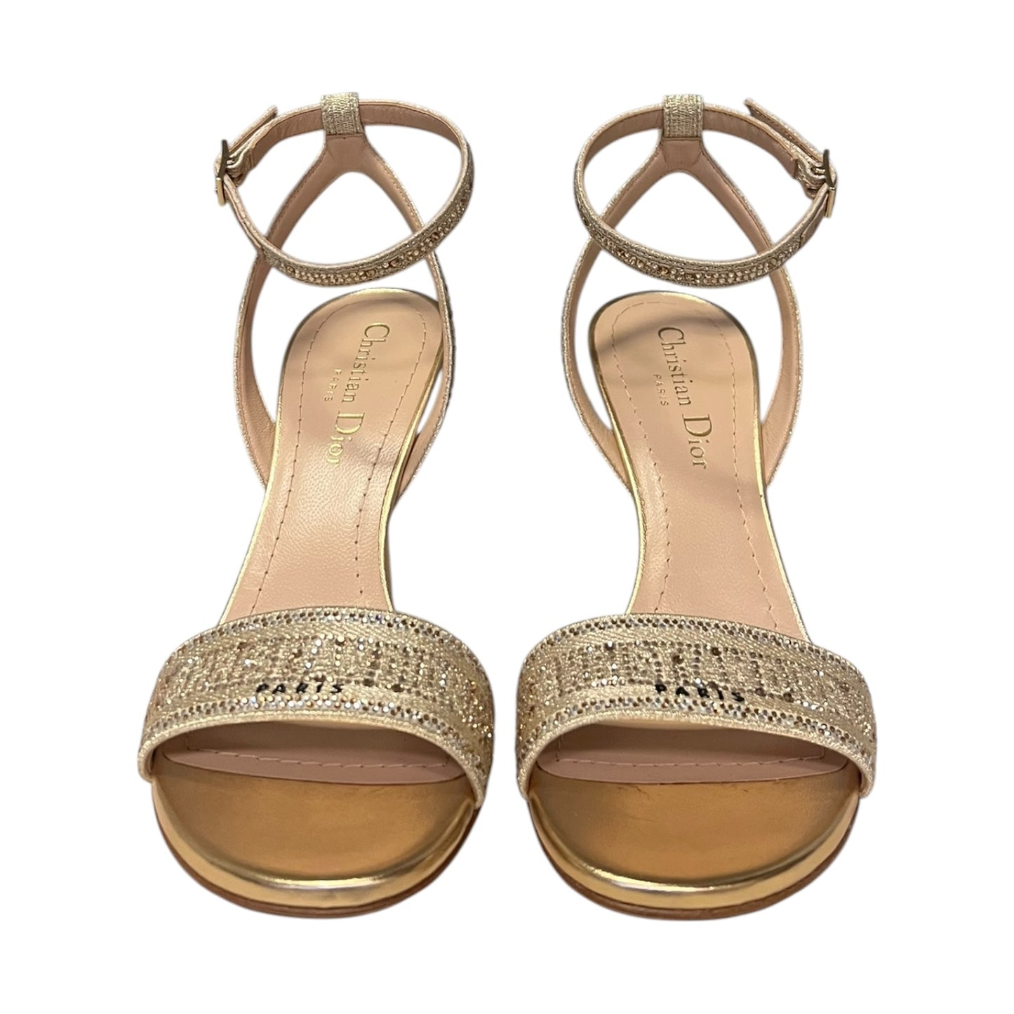 DIOR Dway Heeled Sandal in Gold | 37