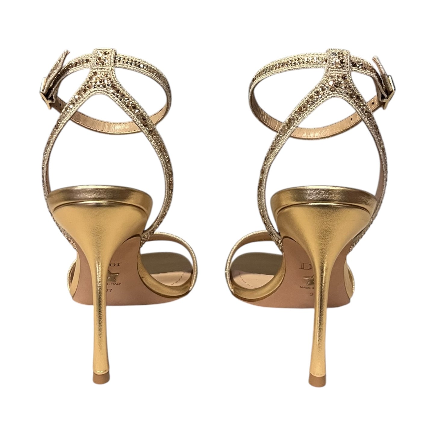DIOR Dway Heeled Sandal in Gold | 37