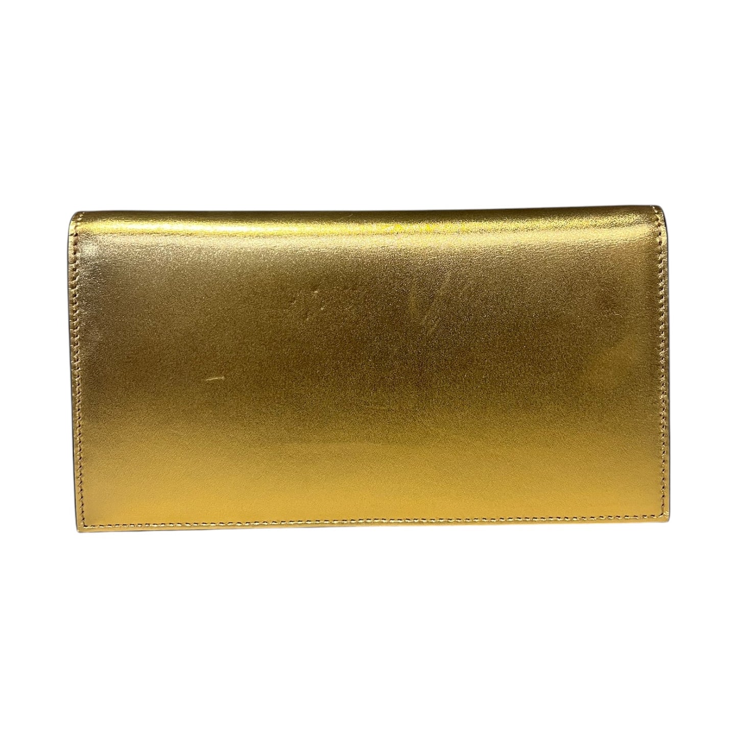 CHRISTIAN LOUBOUTIN Loubi54 Shoulder Bag Clutch in Gold
