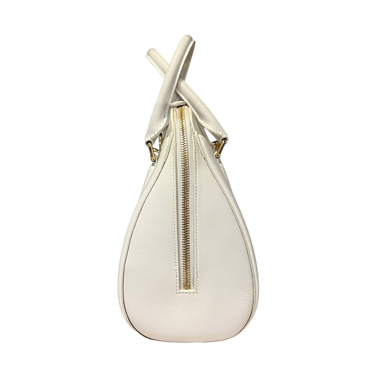 ALEXANDER MCQUEEN Heroine Top Handle Shoulder Bag in White