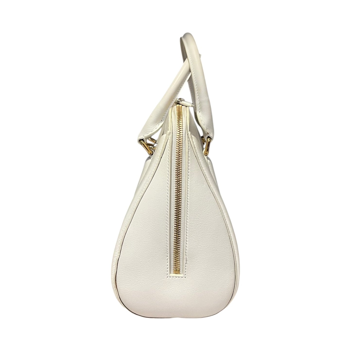 ALEXANDER MCQUEEN Heroine Top Handle Shoulder Bag in White