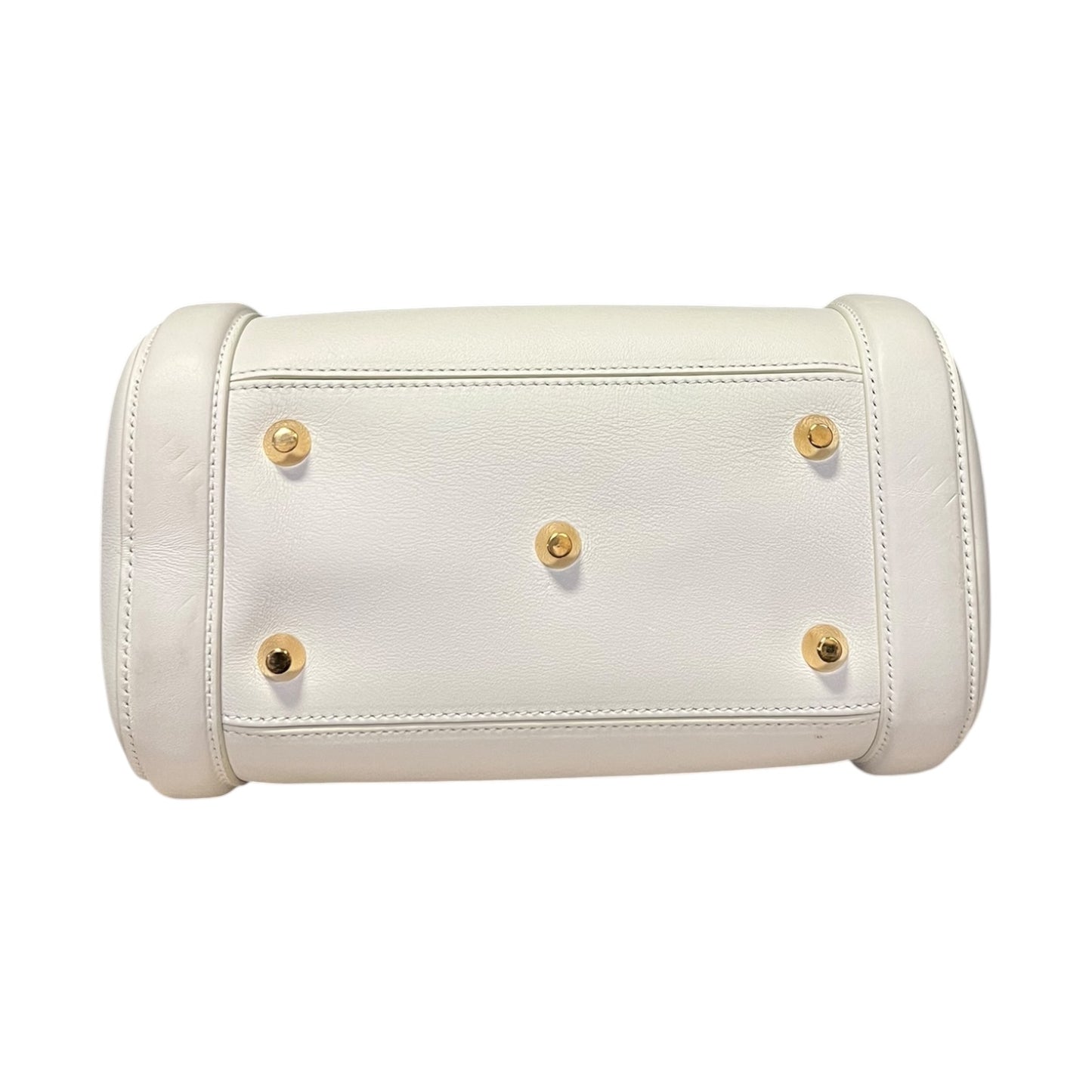 ALEXANDER MCQUEEN Heroine Top Handle Shoulder Bag in White