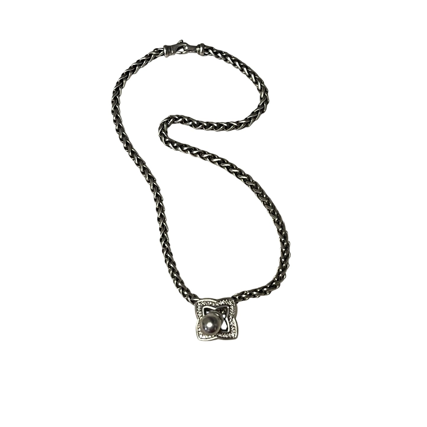 DAVID YURMAN Diamond Quatrefoil Lariat Necklace