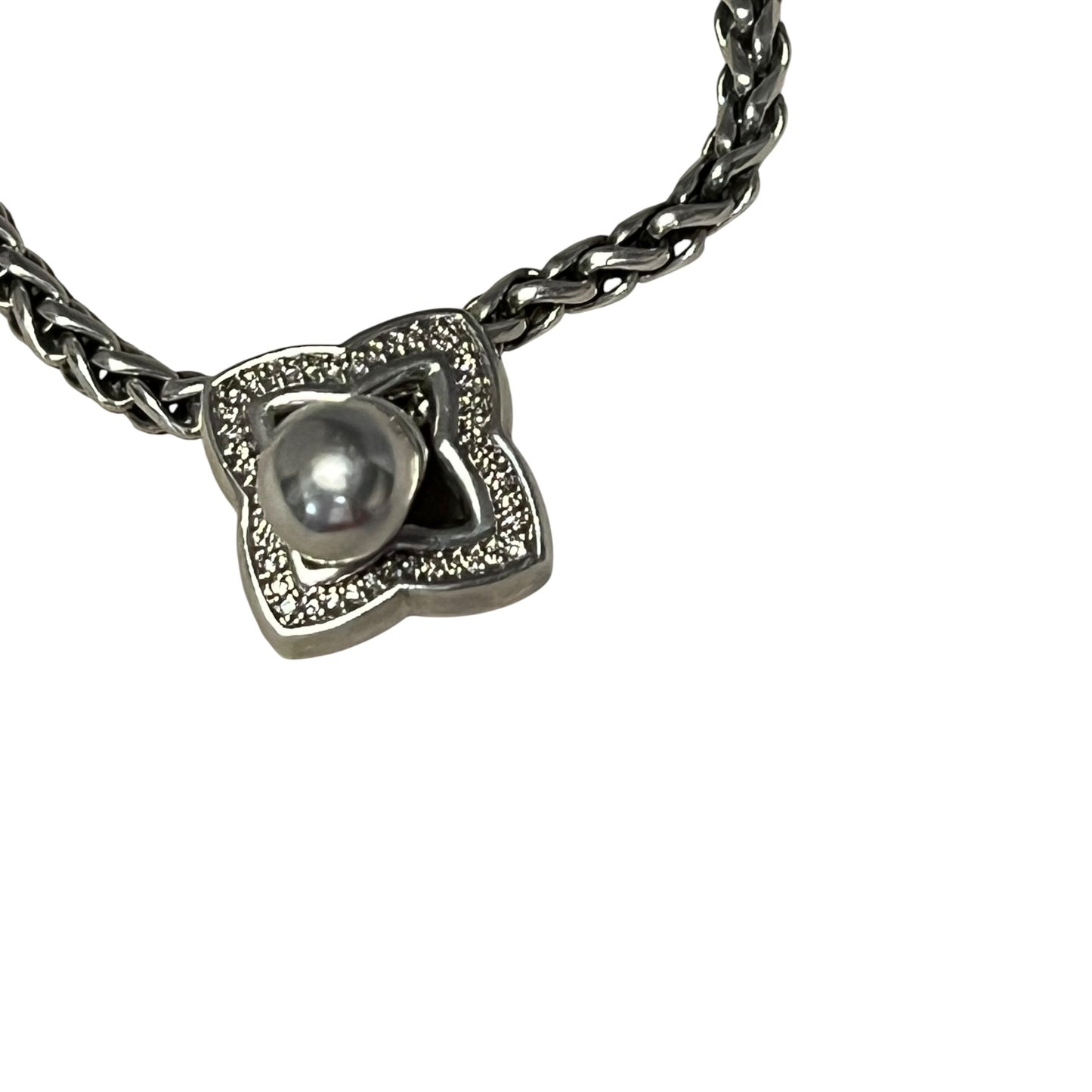 DAVID YURMAN Diamond Quatrefoil Lariat Necklace