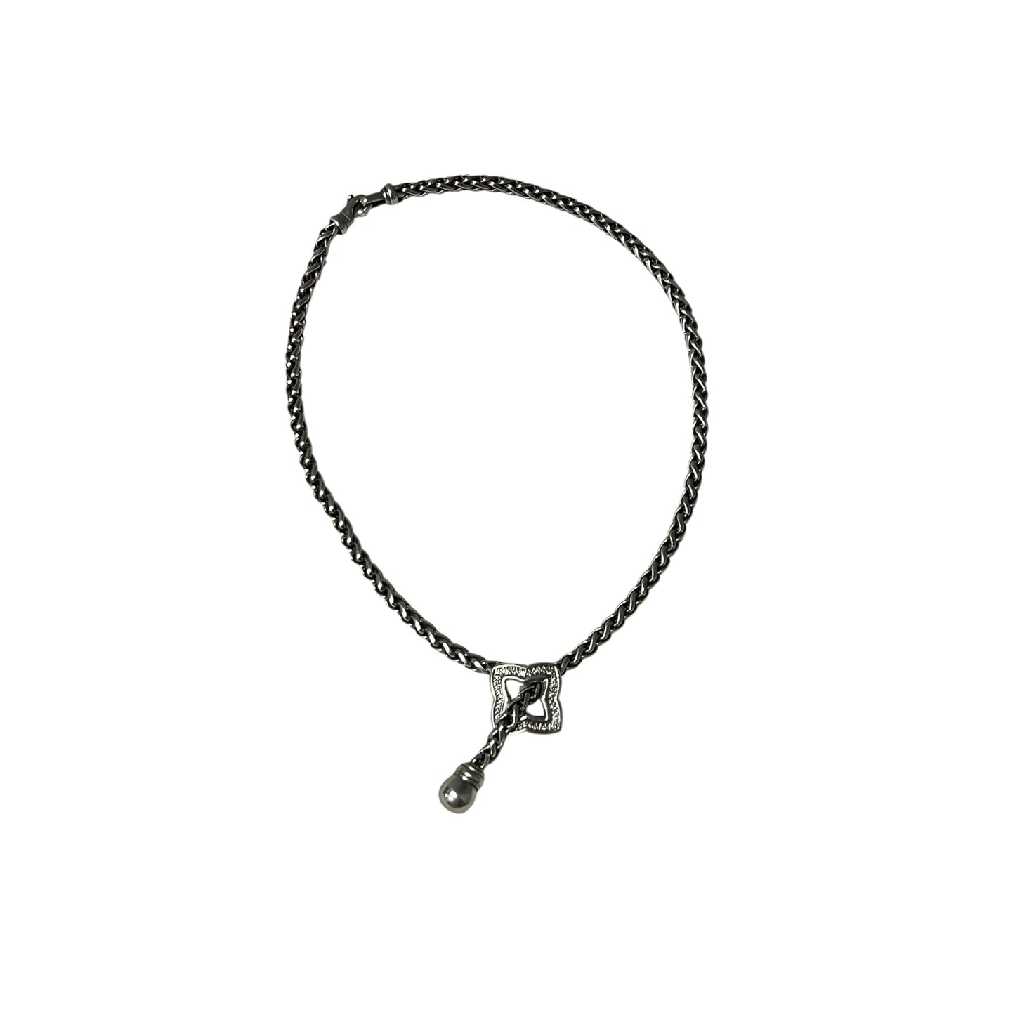 DAVID YURMAN Diamond Quatrefoil Lariat Necklace