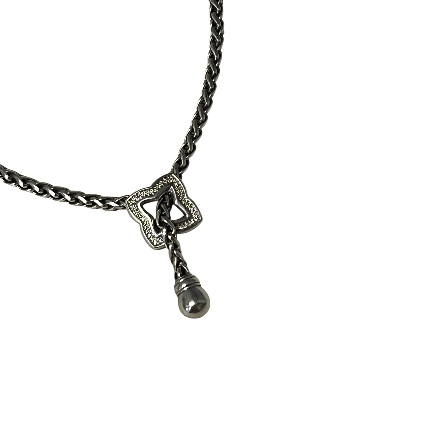 DAVID YURMAN Diamond Quatrefoil Lariat Necklace