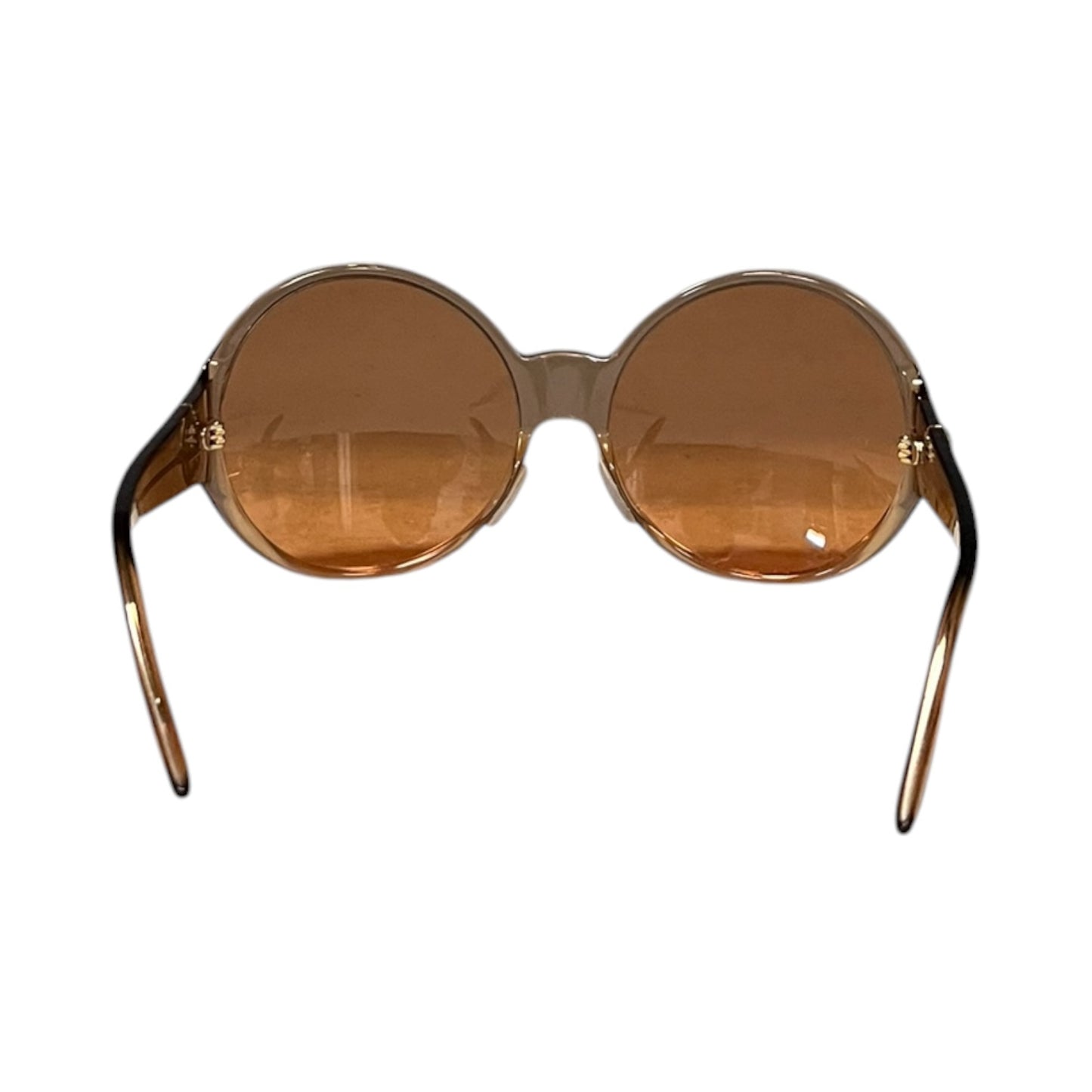 GUCCI Oversized Round Sunglasses in Orange