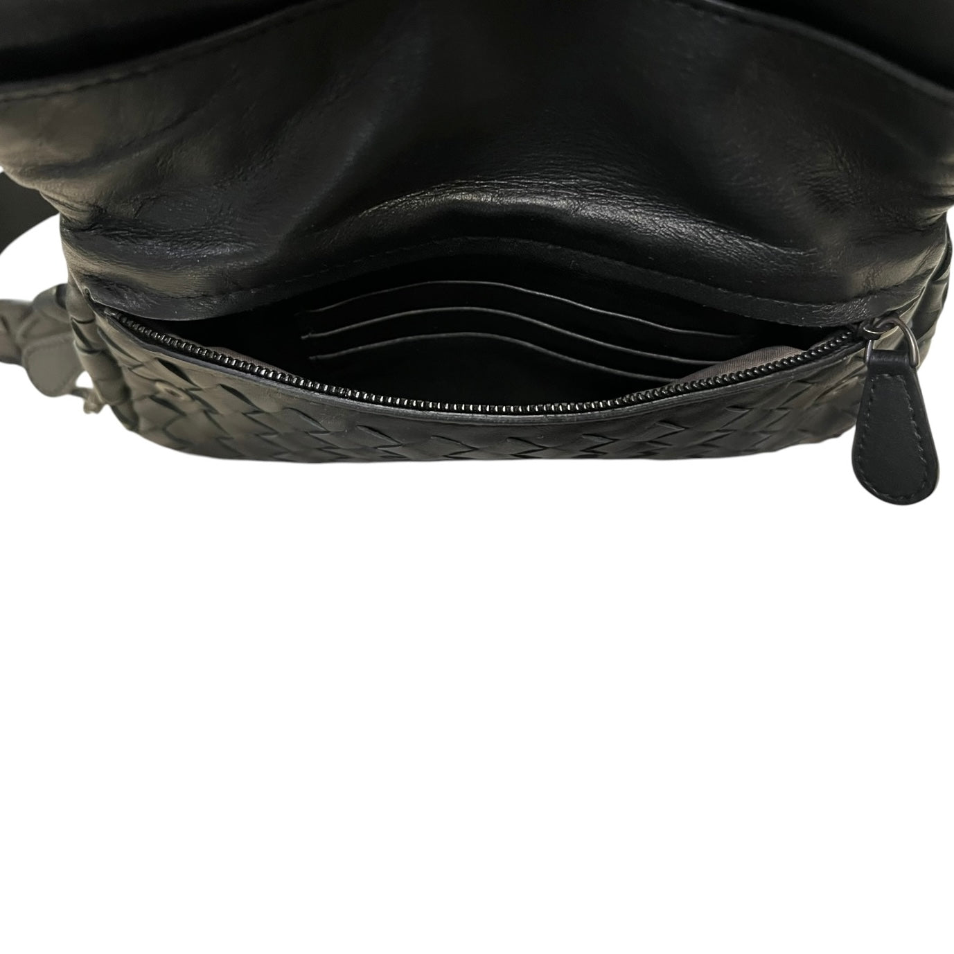 BOTTEGA VENETA Intrecciato Crossbody Clutch in Black