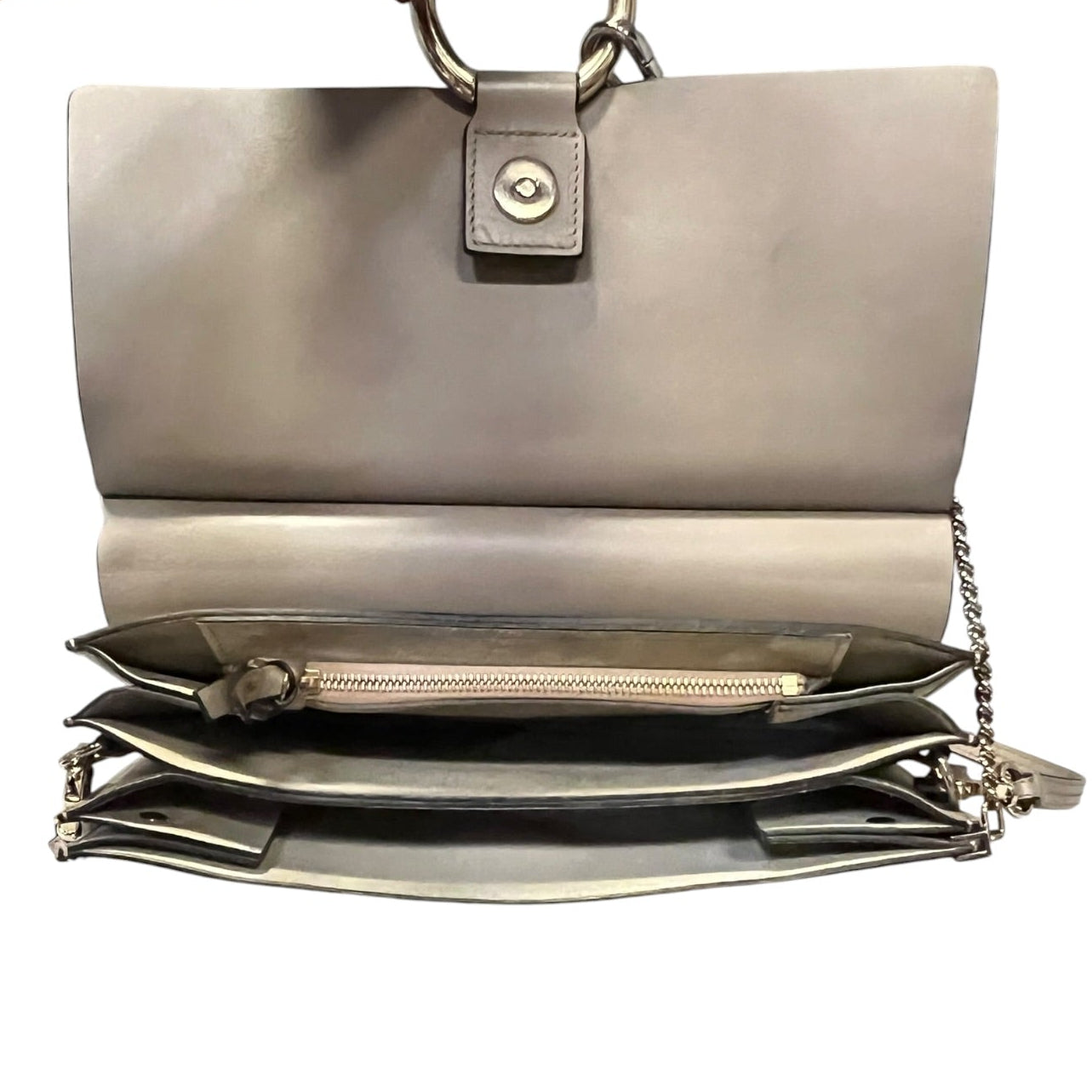 CHLOE Faye Shoulder Bag in Taupe