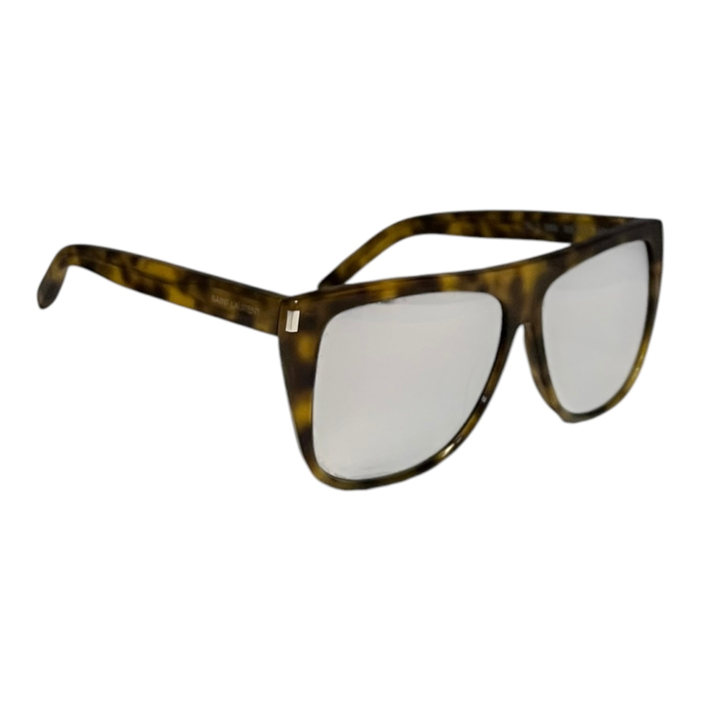 SAINT LAURENT Tortoise Mirror Lens Sunglasses