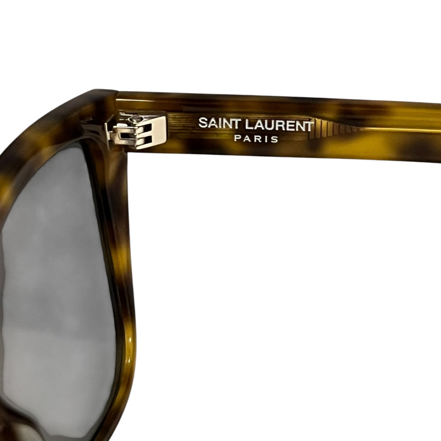 SAINT LAURENT Tortoise Mirror Lens Sunglasses
