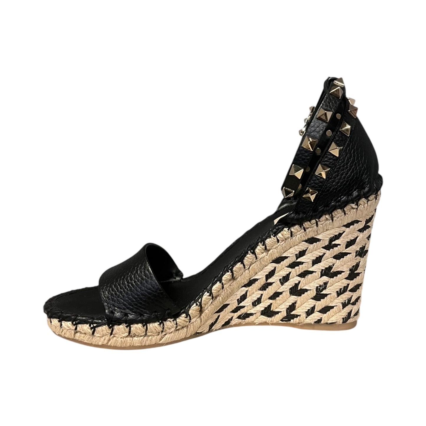 VALENTINO Rockstud Arrow Espadrille Wedge Sandals | 39