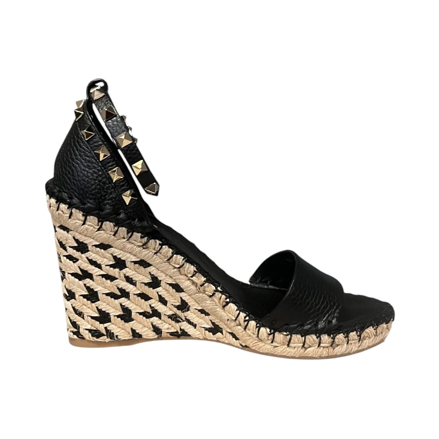 VALENTINO Rockstud Arrow Espadrille Wedge Sandals | 39