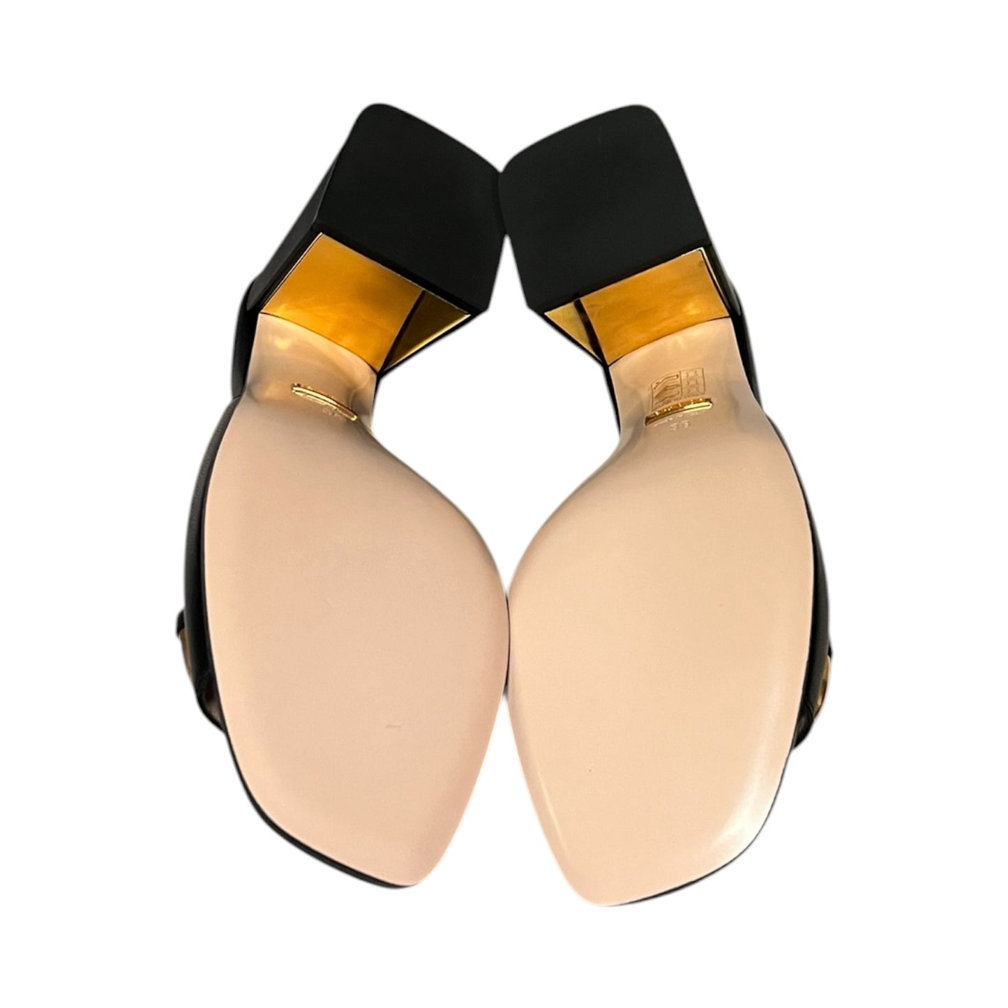GUCCI Charlotte Horsebit Mules in Black | 38