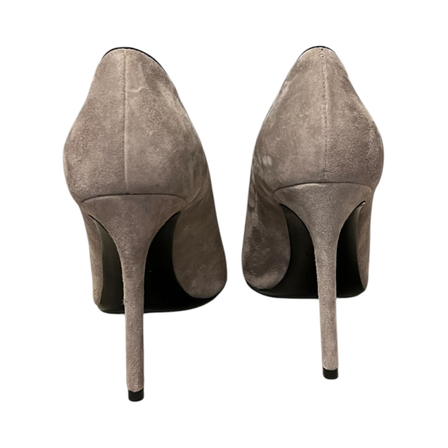 LANVIN Patent Captoe Suede Pumps | 39
