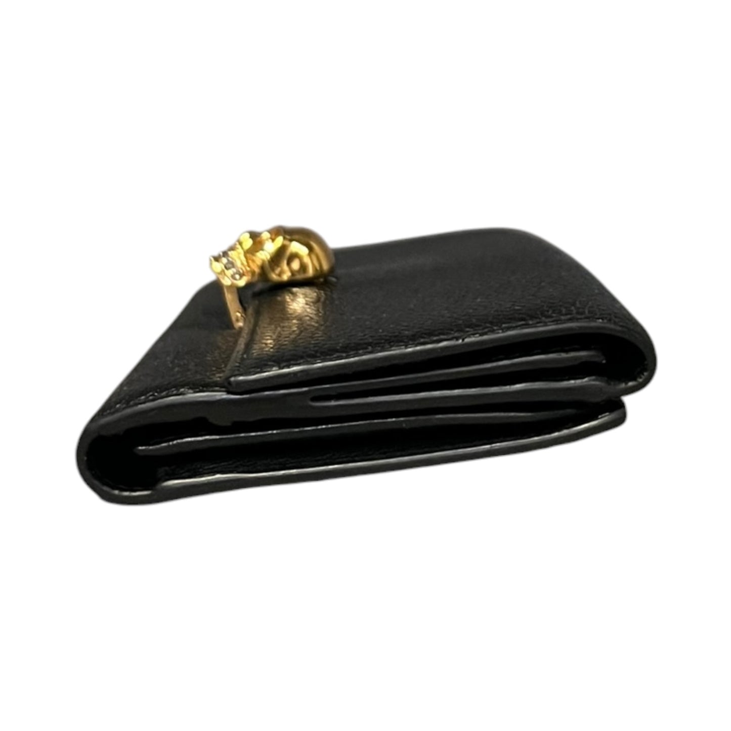 ALEXANDER MCQUEEN Skull Continental Wallet in Black