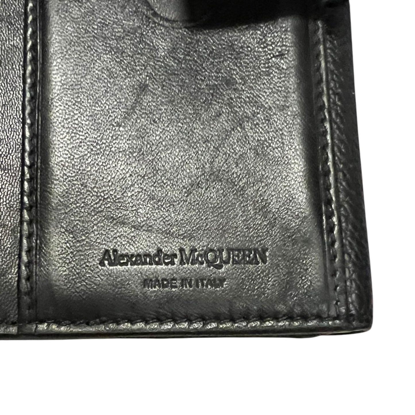 ALEXANDER MCQUEEN Skull Continental Wallet in Black