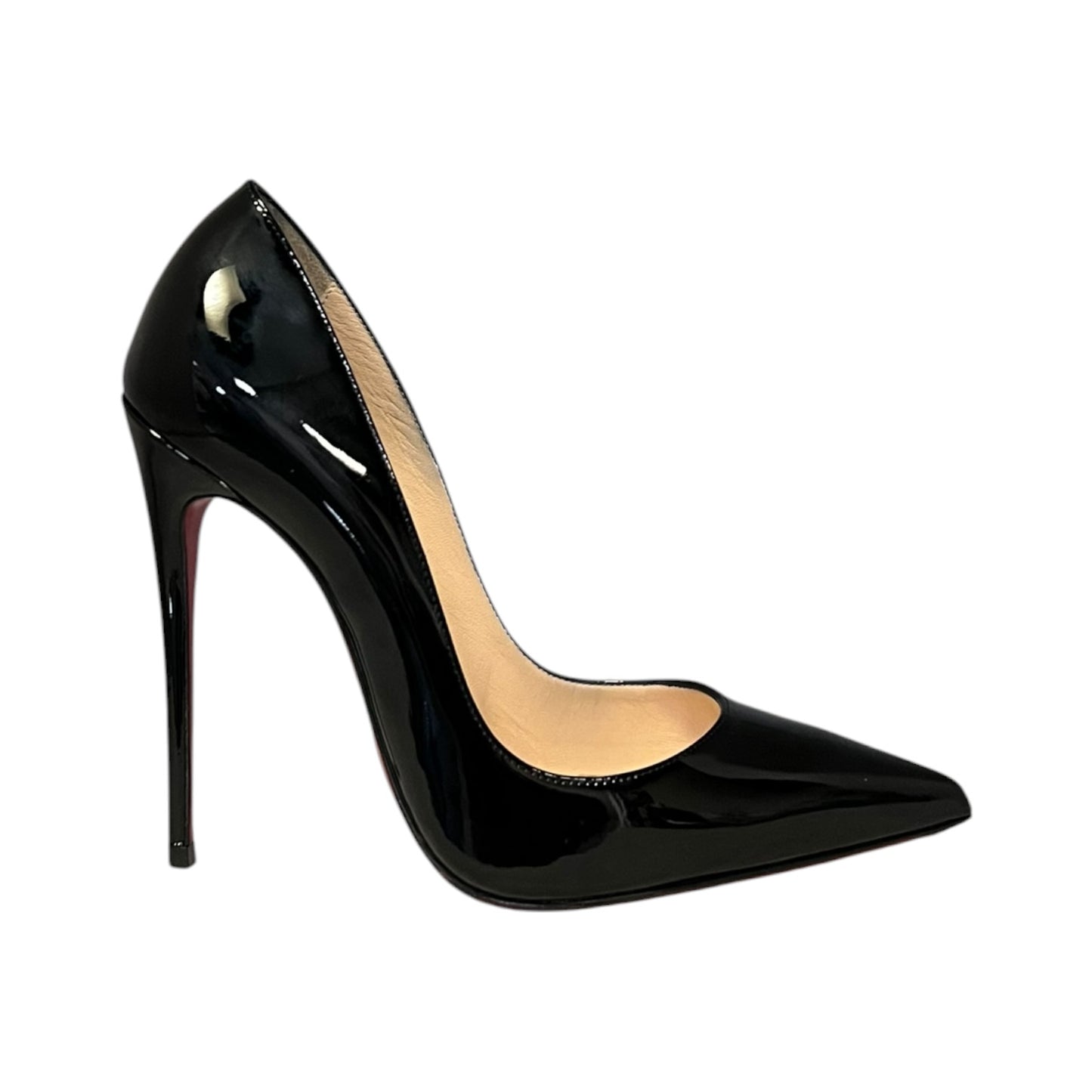 CHRISTIAN LOUBOUTIN So Kate 120 Patent Pumps in Black | 36.5
