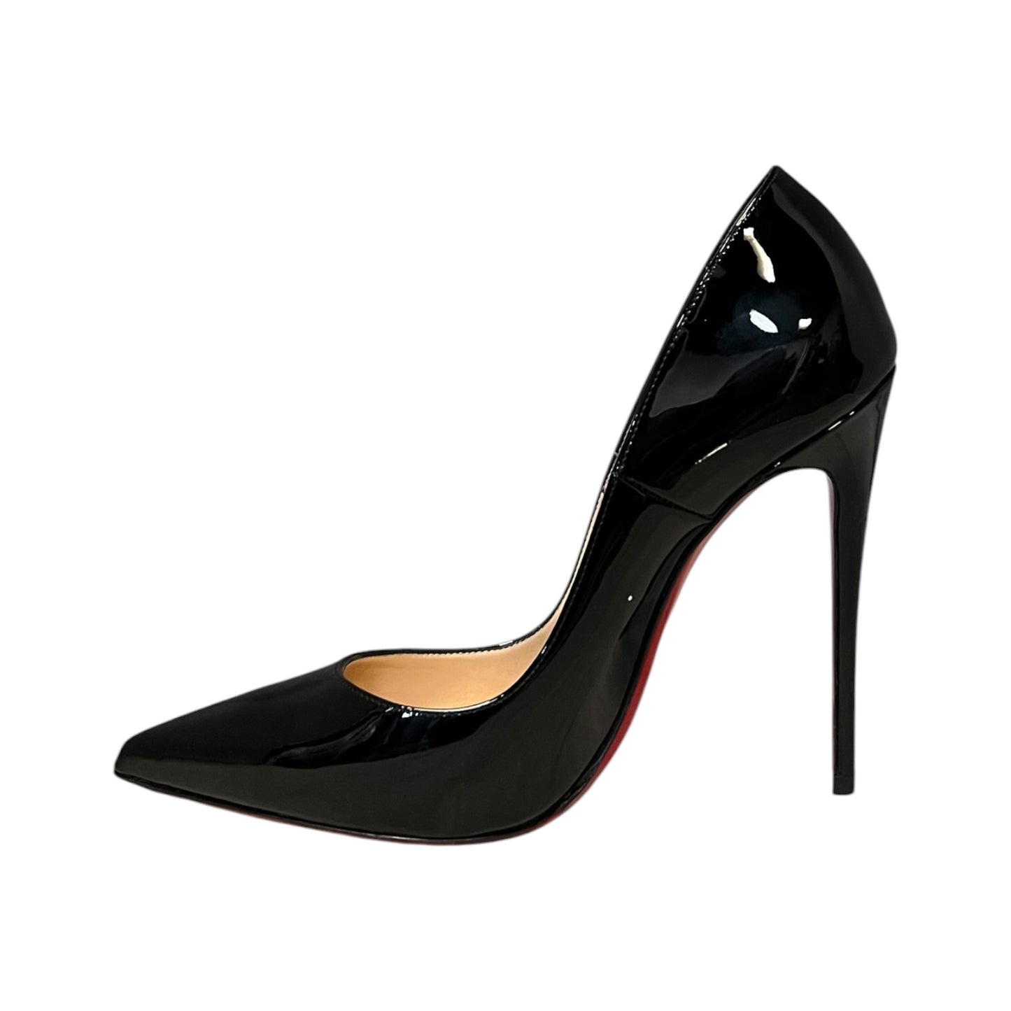 CHRISTIAN LOUBOUTIN So Kate 120 Patent Pumps in Black | 36.5