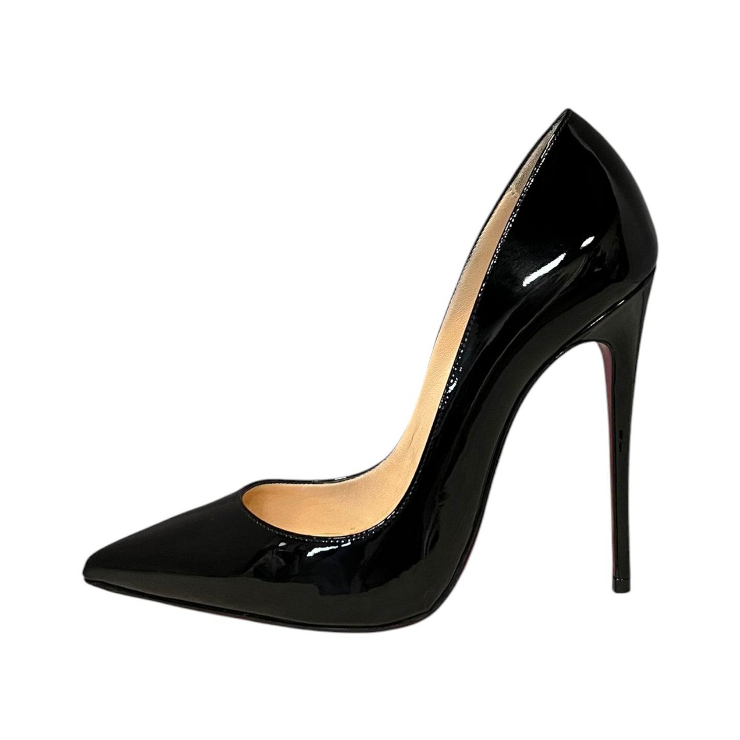 CHRISTIAN LOUBOUTIN So Kate 120 Patent Pumps in Black | 36.5