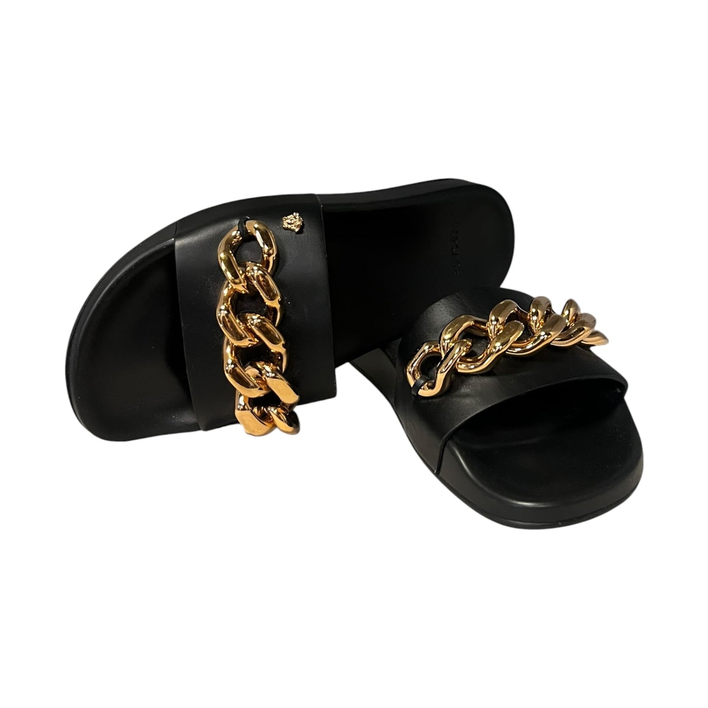 VERSACE Medusa Chain Slide Sandals