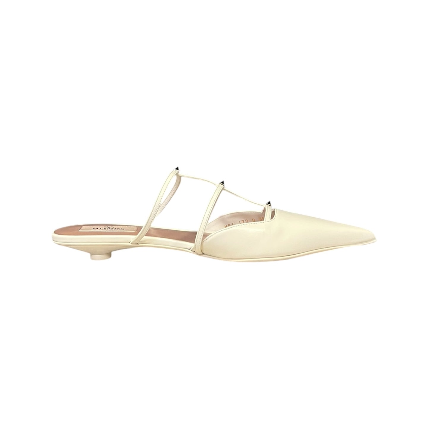 VALENTINO Microstud Mules in Ivory | 38