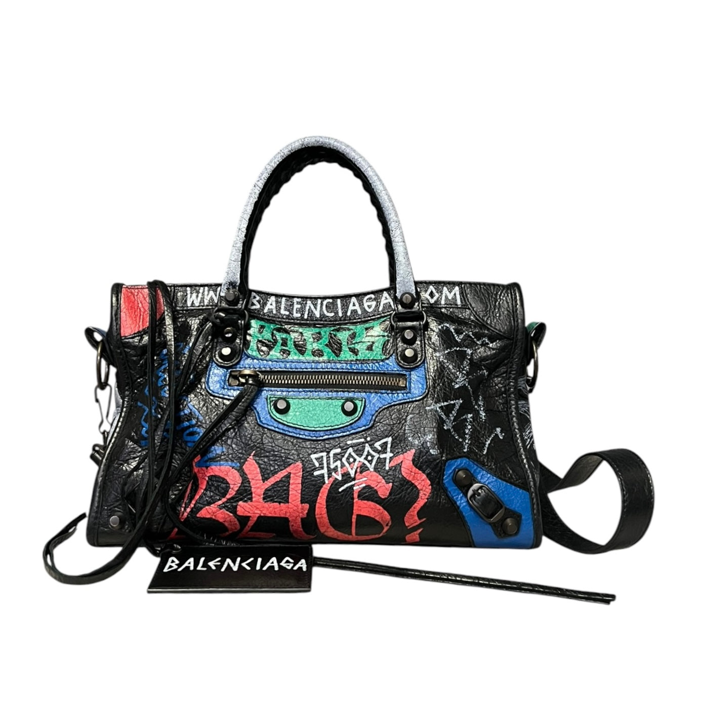 BALENCIAGA Grafitti City Bag