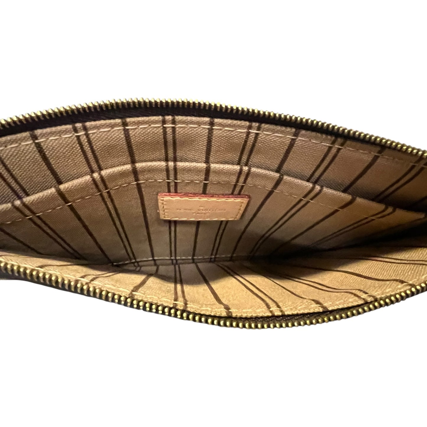 LOUIS VUITTON Neverfull Pochette Wristlet