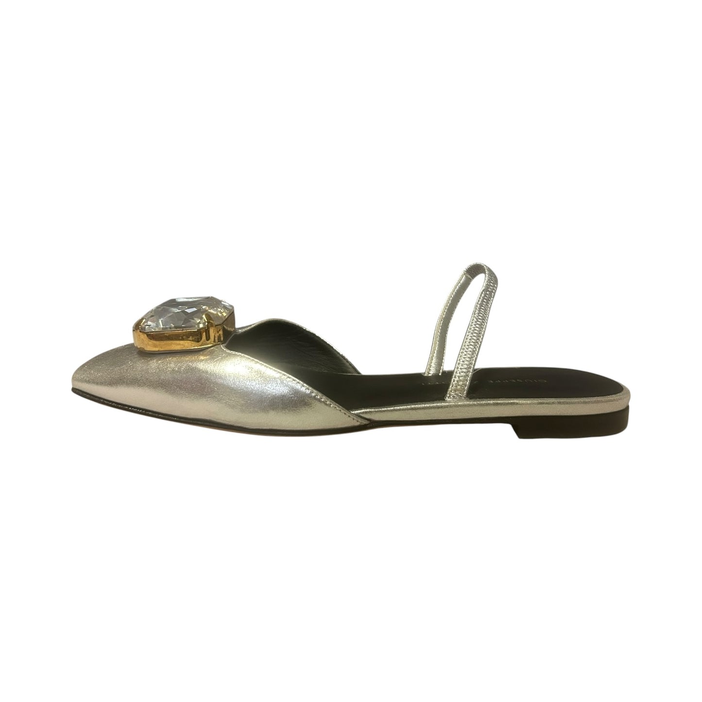 GIUSEPPE ZANOTTI Jewel Slingbacks in Pewter | 35