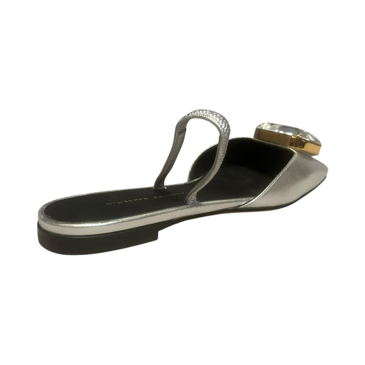 GIUSEPPE ZANOTTI Jewel Slingbacks in Pewter | 35