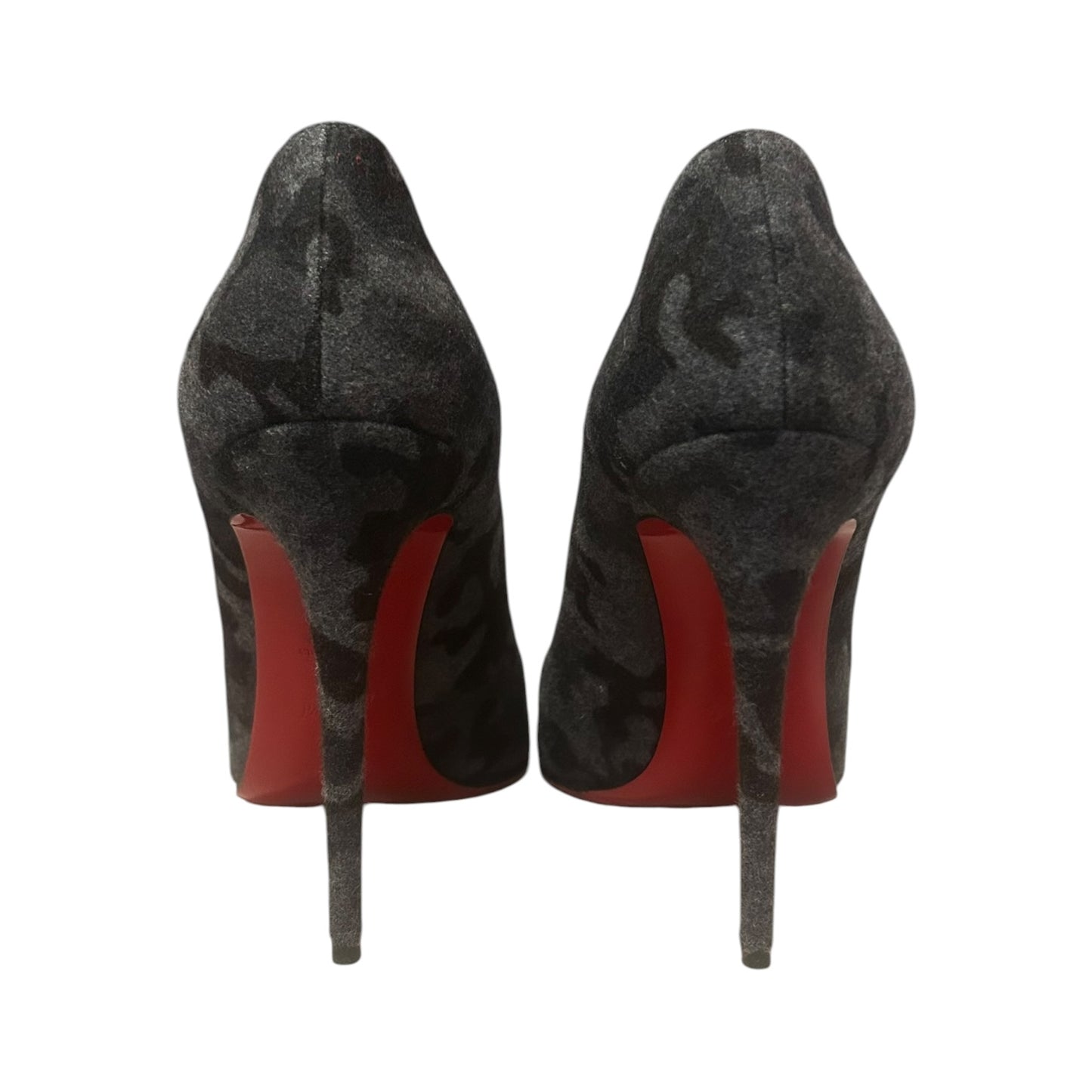 LOUBOUTIN Camo Pumps in Gray & Black | 39.5