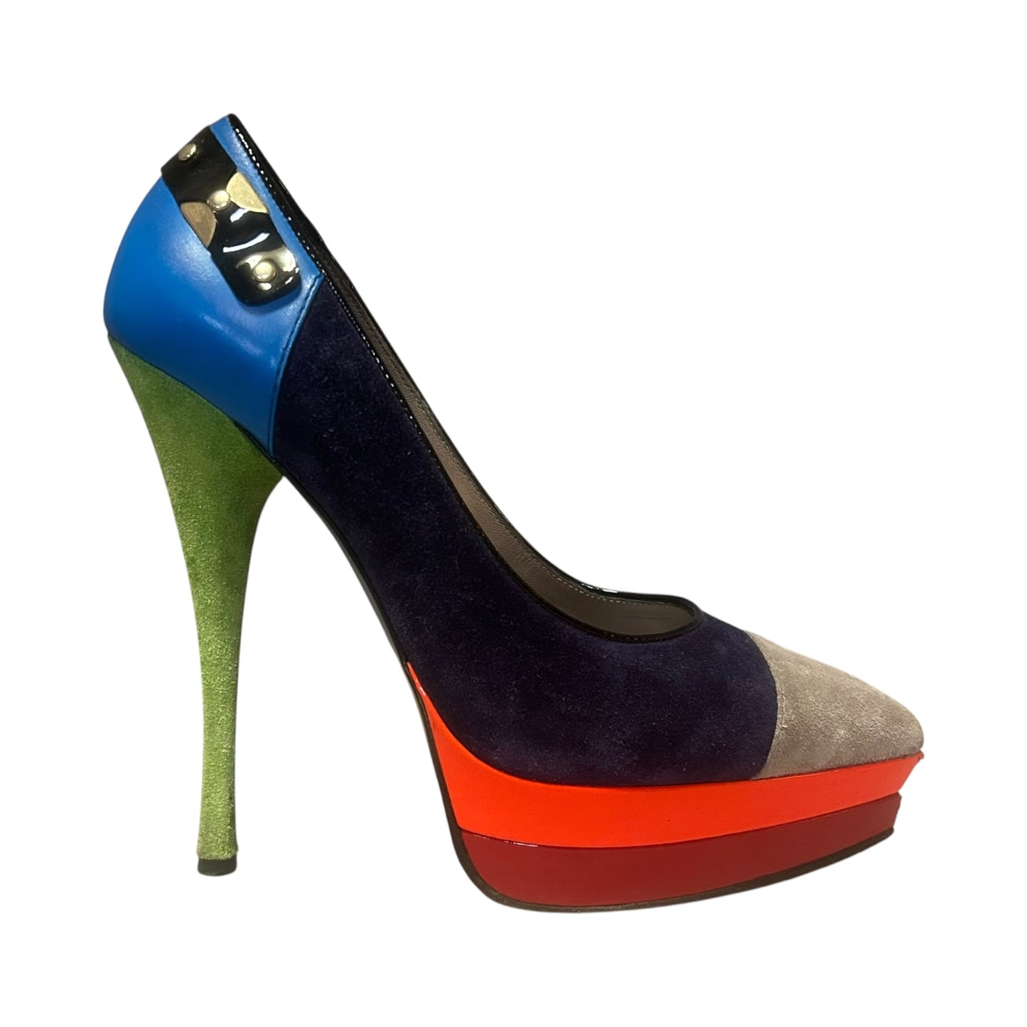 VERSACE Multicolor Platform Pump | 38