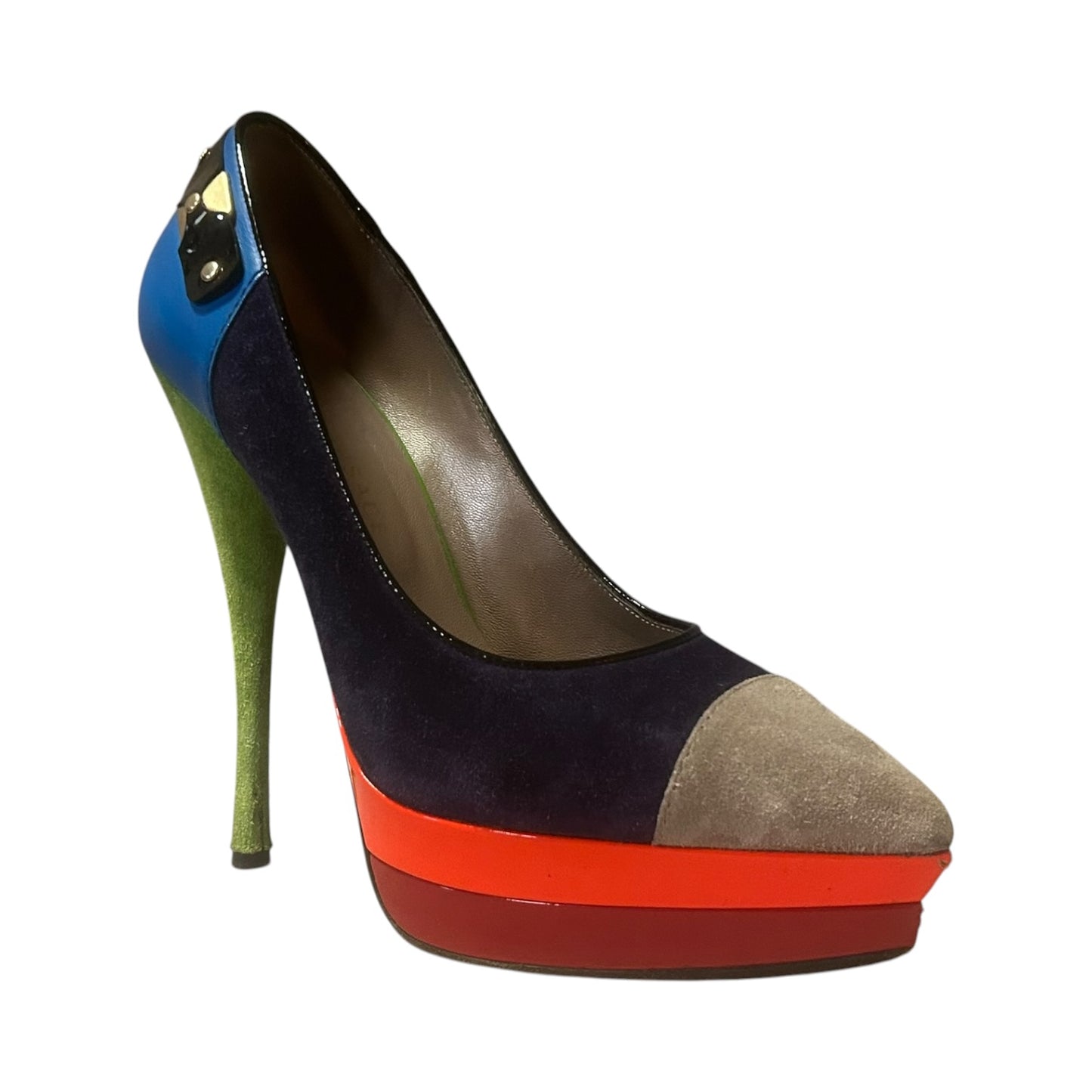 VERSACE Multicolor Platform Pump | 38
