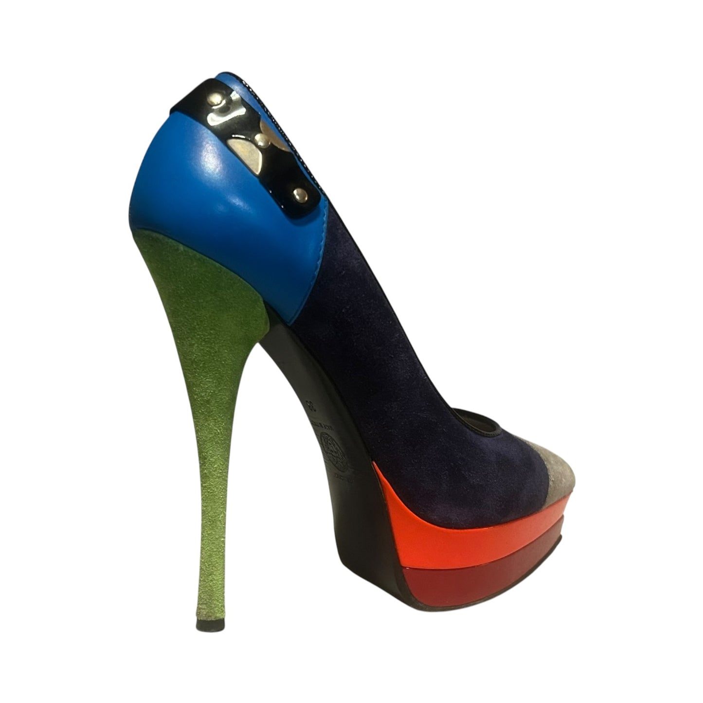 VERSACE Multicolor Platform Pump | 38